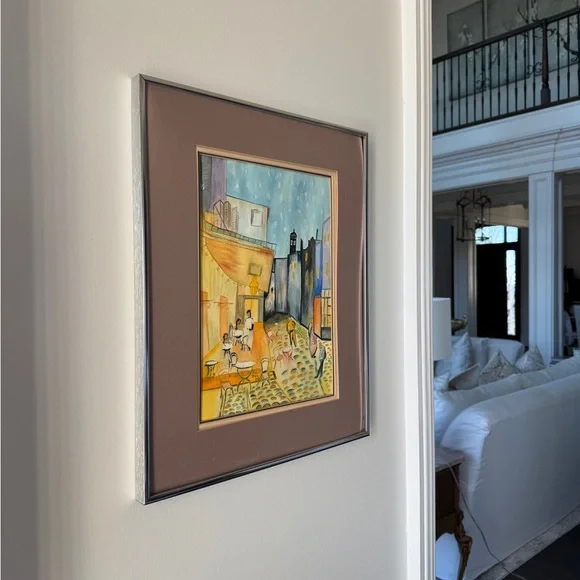 Mid- 20th Century European Street - Framed Original artist Signed -IRA Day- - Picture 4 of 7